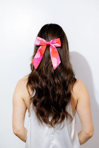 Edie Poppy Hairclip Bow Small