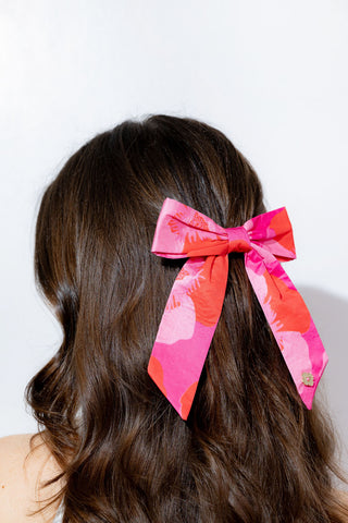 Edie Poppy Hairclip Bow Small