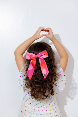 Edie Poppy Hairclip Bow Small