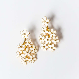 Enamel Flower Earring