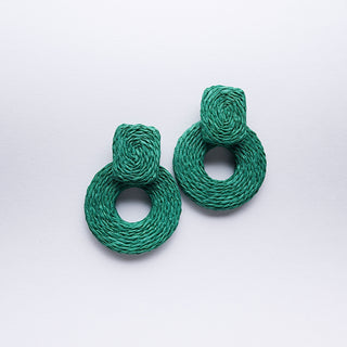 Raffia Square Hoop