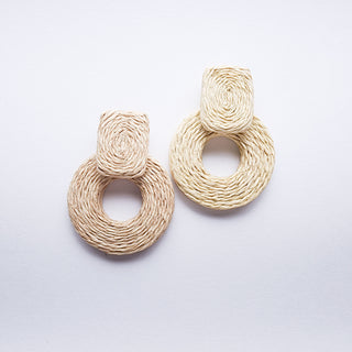 Raffia Square Hoop