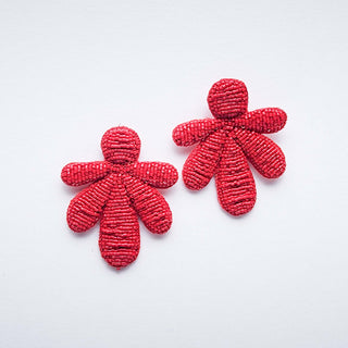 Beaded Fan Earring