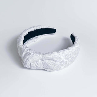 Bella Iris Jacquard Knot Headband
