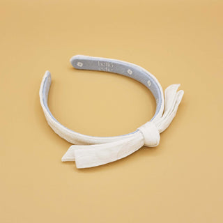 Iris Jacquard Bow Headband
