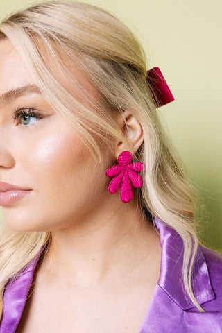 Beaded Fan Earring
