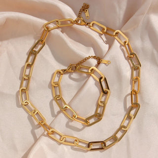 SS Oversized Paperclip Bracelet