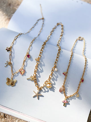 On Wednesdays We Wear Pink Charm Necklace
