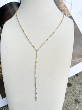 Bar and Chain Y Necklace