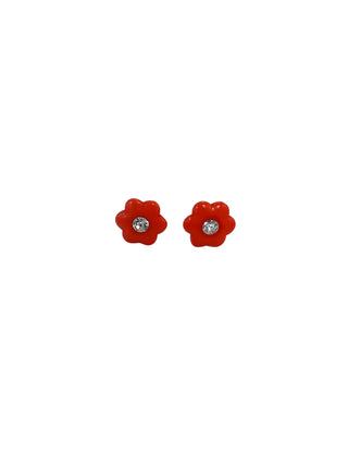 Enamel Flower Stud