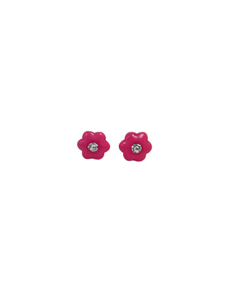 Enamel Flower Stud