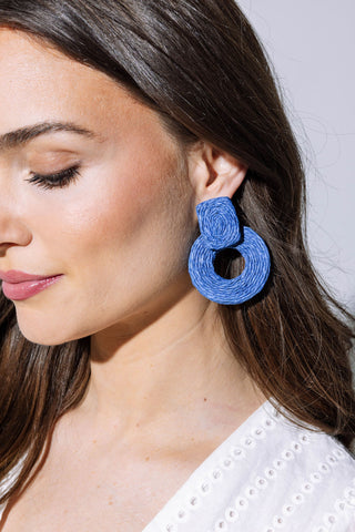 Raffia Square Hoop