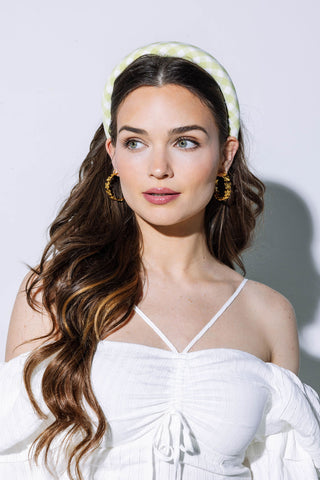 Gingham Padded Headband