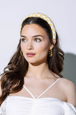 Gingham Padded Headband