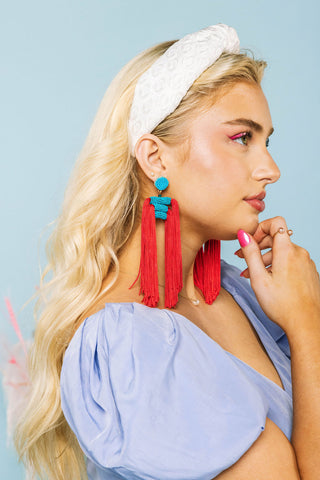 Bella Iris Jacquard Knot Headband