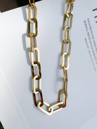 SS Oversized Paper Clip Chain