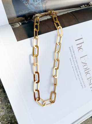 SS Oversized Paper Clip Chain