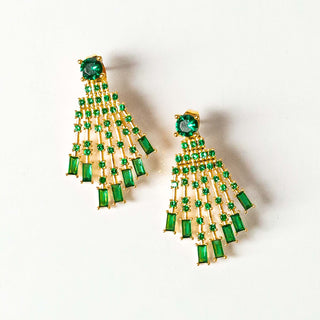 Green Nano Beaded Earring