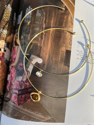 Gem Cuff Necklace