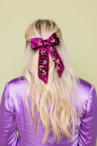 Clara Embellished Hairclip Bow