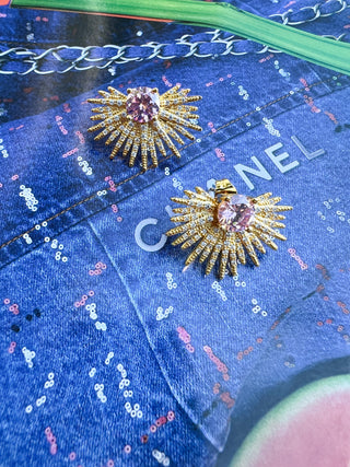 Pave Starburst Studs