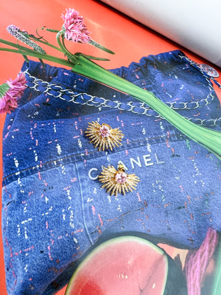 Pave Starburst Studs