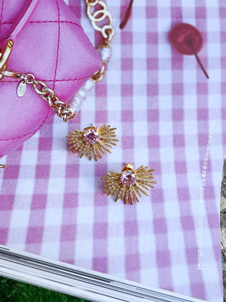 Pave Starburst Studs