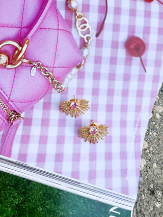 Pave Starburst Studs