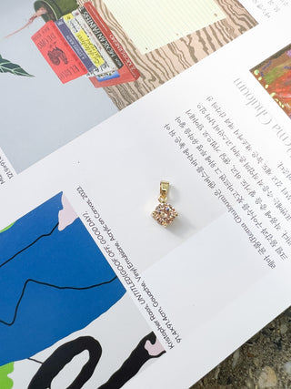 Round Gemstone Charm