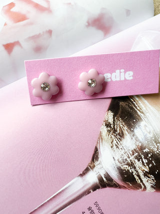 Enamel Flower Stud