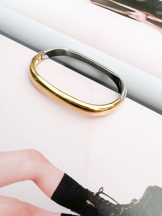 Two Tone Square Bangle