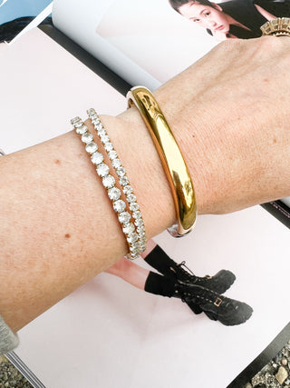 Two Tone Square Bangle