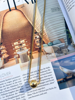 Goldie Venetian Box Necklace