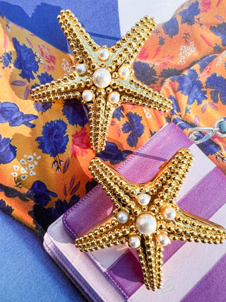 Embellished Starfish Studs