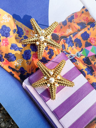 Embellished Starfish Studs