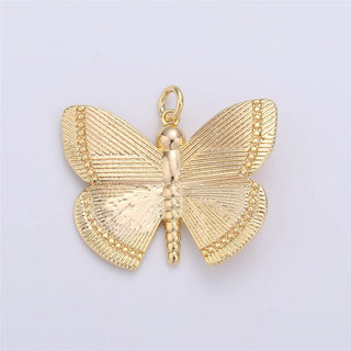 Large Gold Butterfly Charm